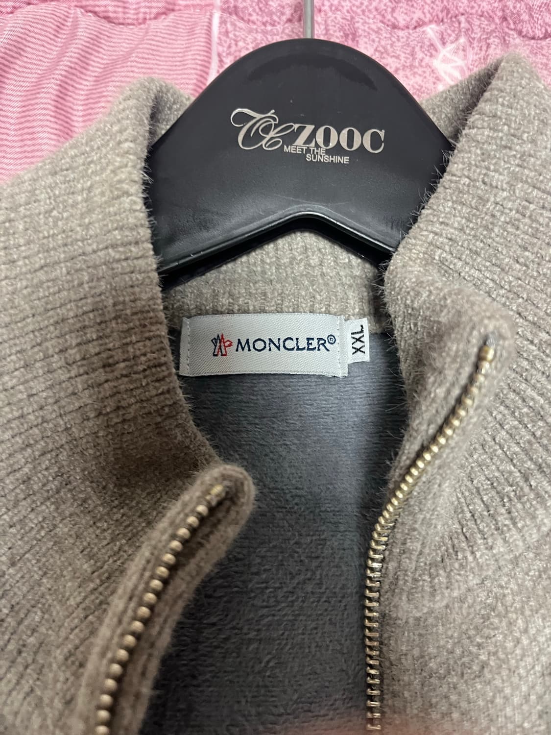 몽클레어 융털 니트집업 2XL 상품이미지2