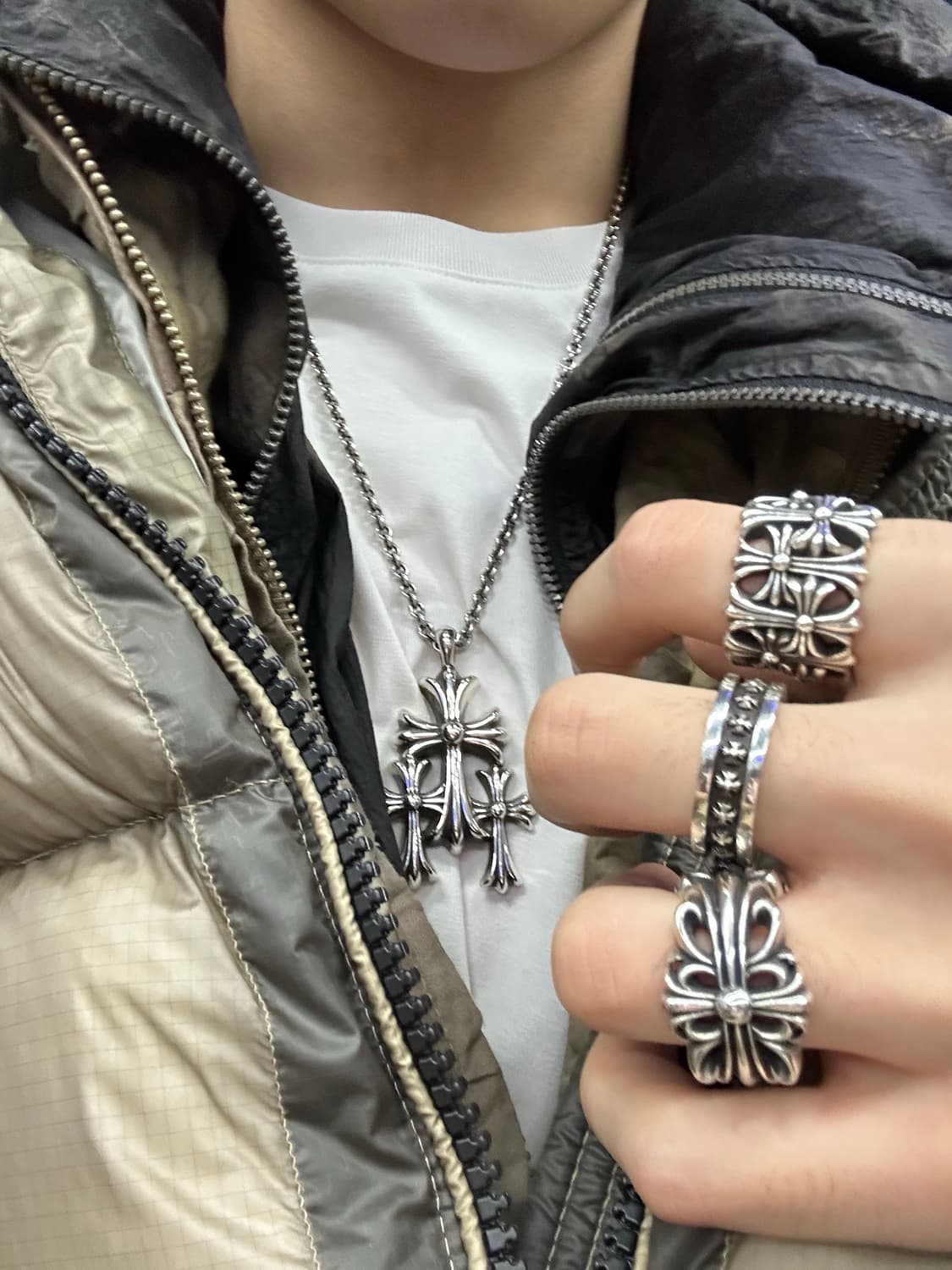 Ne체인 느낌 실버 유화체인 24인치(60cm) 상품이미지1