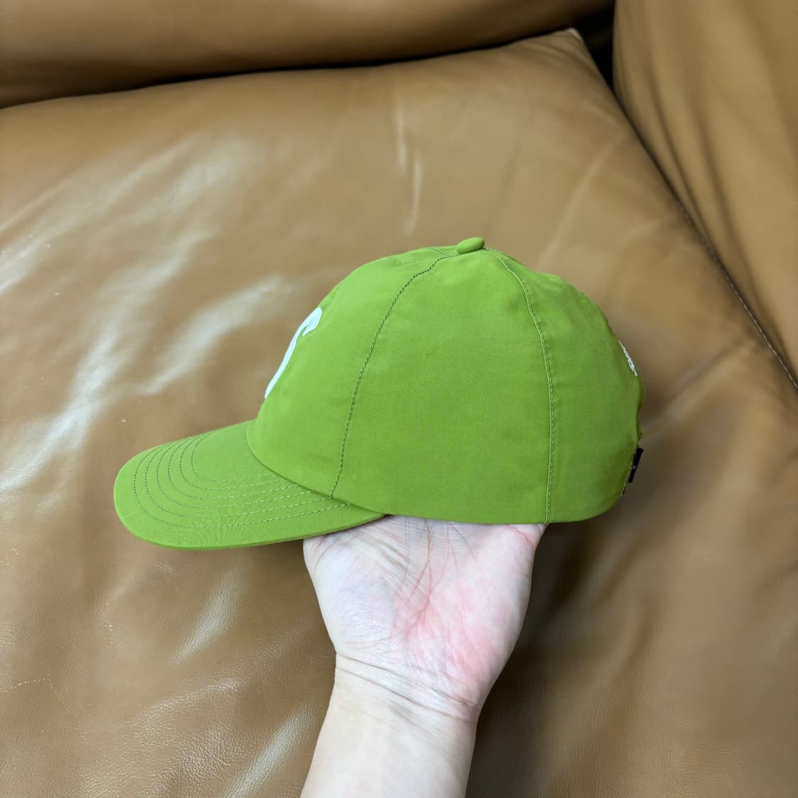 슈프림 S로고 6패널 볼캡 모자 고어텍스 올리브 그린 상품이미지5