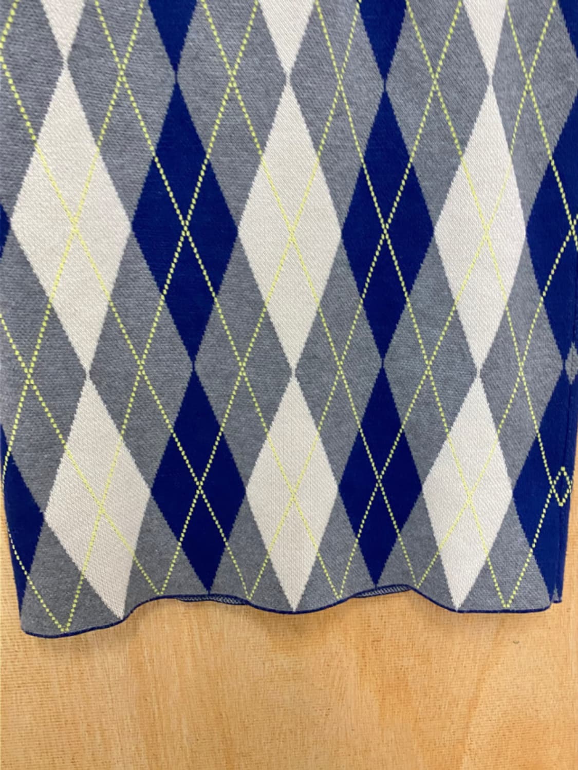 RAY BEAMS argyle knit skirt 아가일 니트 스커트 상품이미지5