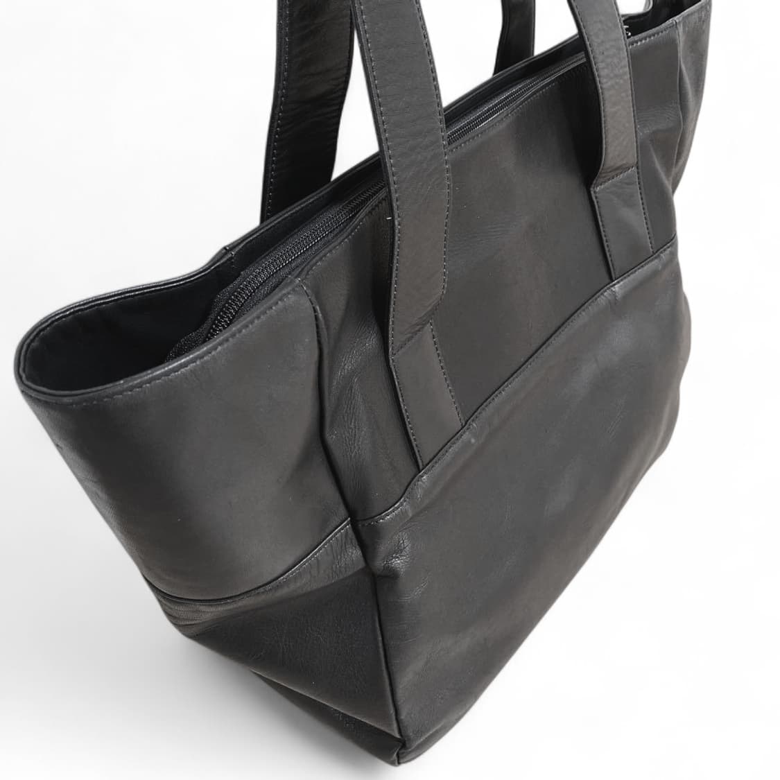 요지 야마모토 느와르 소가죽 토트백 큰사이즈 상품이미지2