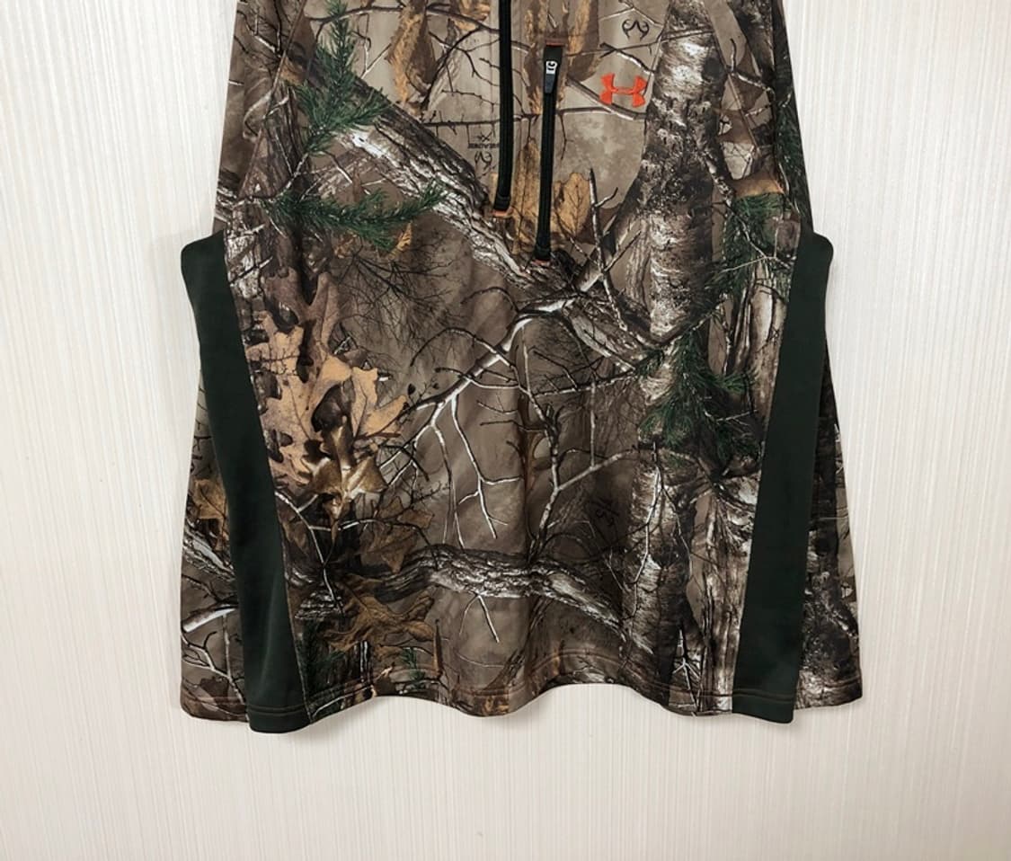 언더아머 콜드기어 리얼트리/헌팅카모 하프집업 플리스풀오버 XL(해외) 상품이미지3