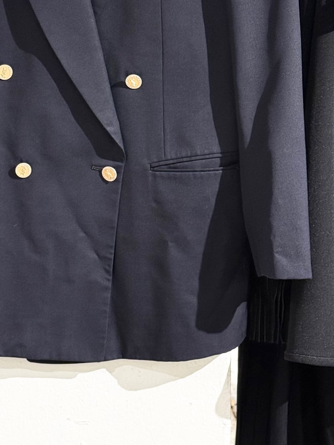이브생로랑 네이비 더블 브레스티드 블레이저 상품이미지6
