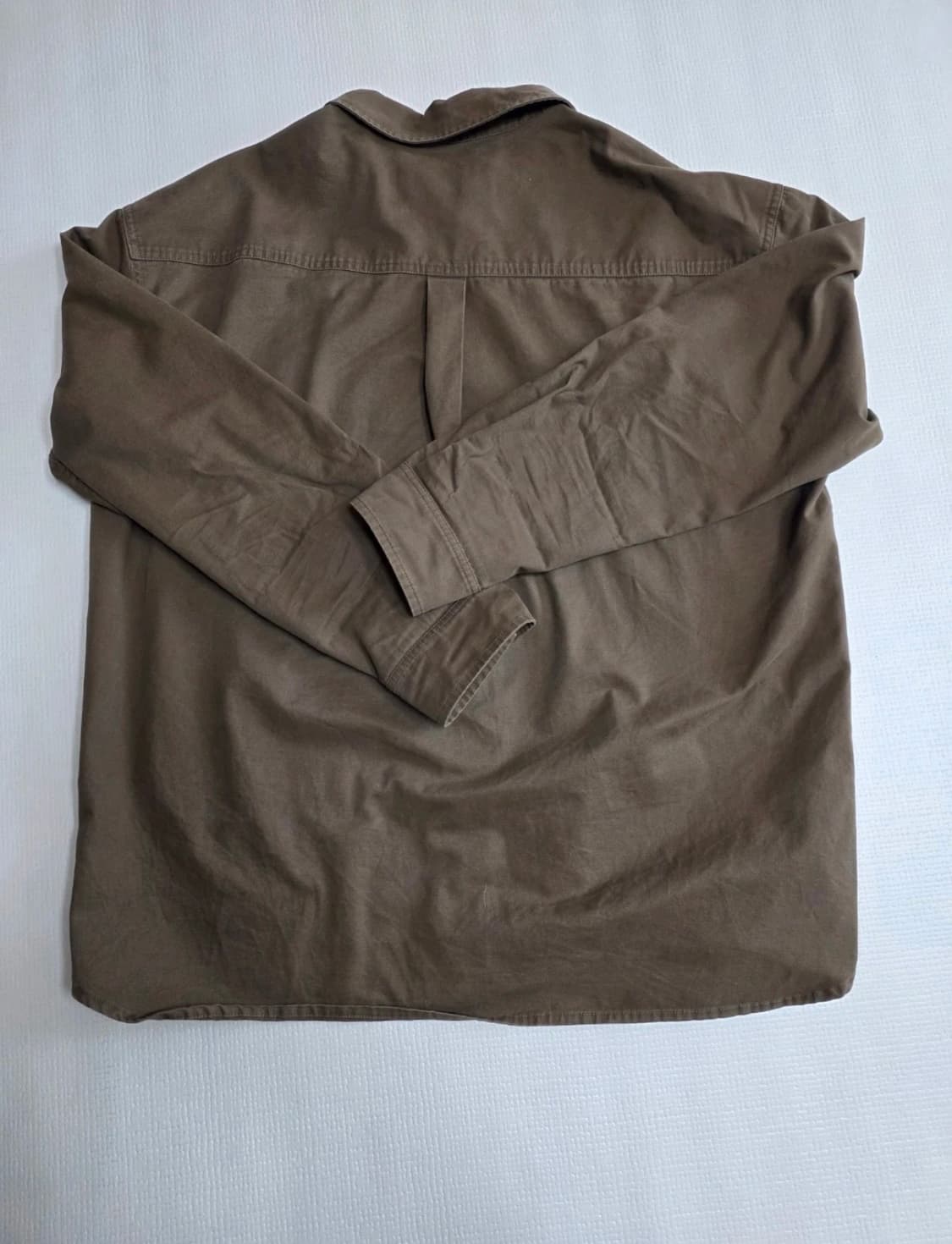 세터 콘스라스트 스티치 다이드 코튼 셔츠 L 상품이미지4