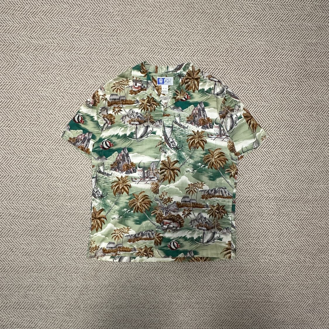 VINTAGE usa made hawaiian shirt 상품이미지1