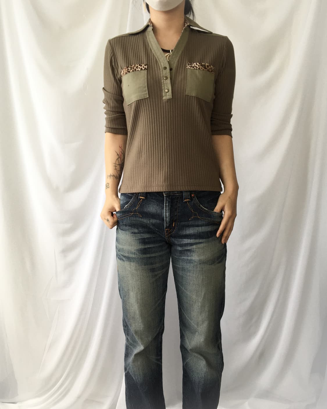 Ribbed pk sleeve 상품이미지6