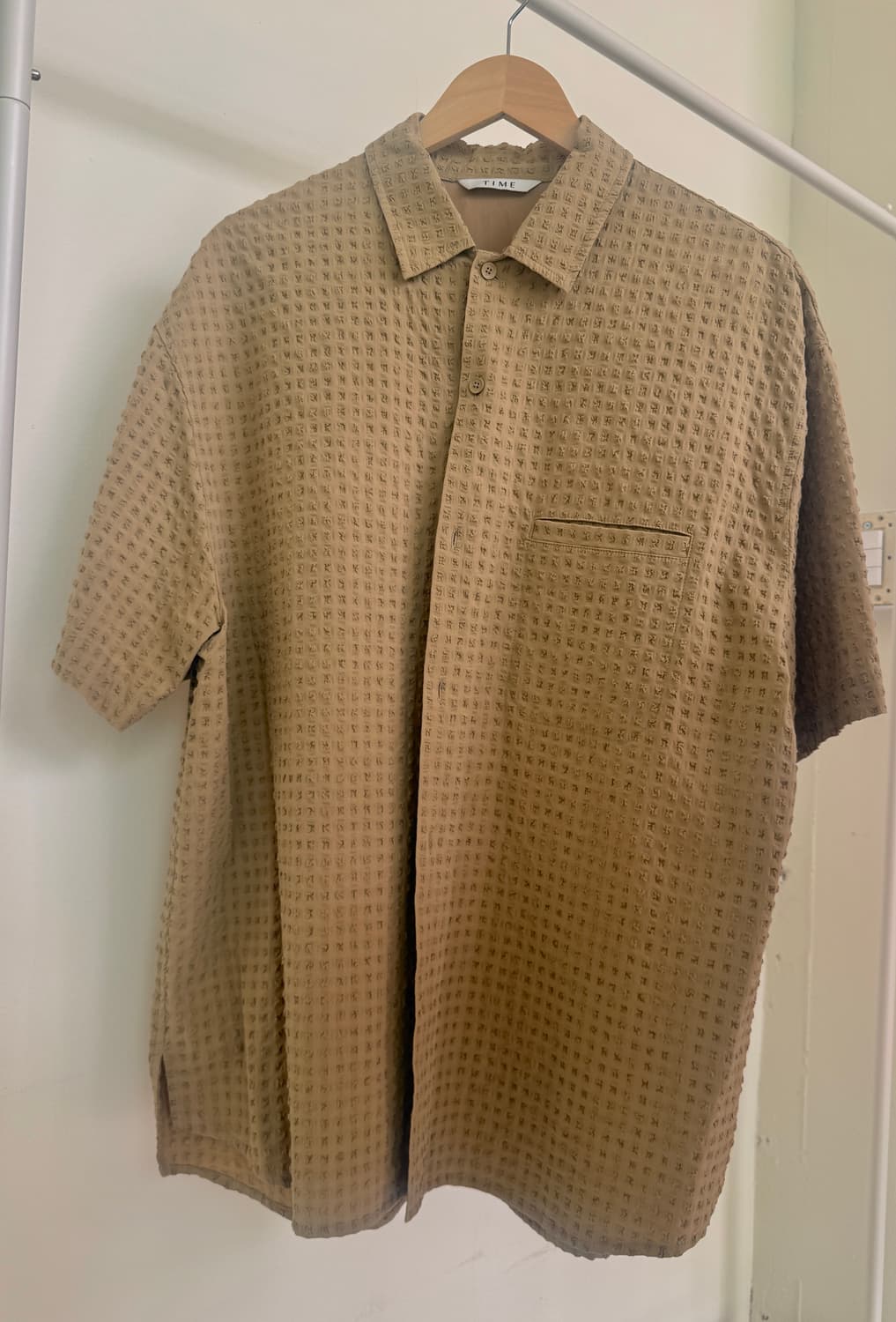 타임(TIME) 크로쉐 텍스쳐 반팔셔츠 S/S 상품이미지2