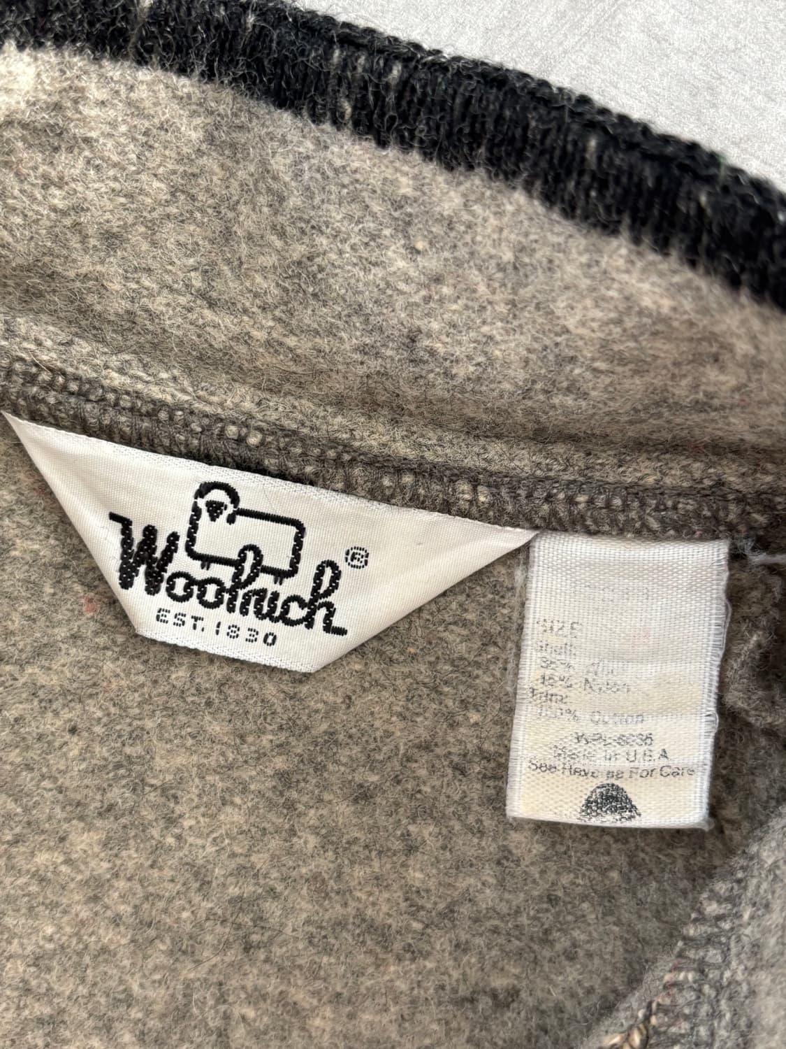Woolrich 울리치 단가라 쓰리버튼 울 혼방 하프니트 상품이미지7
