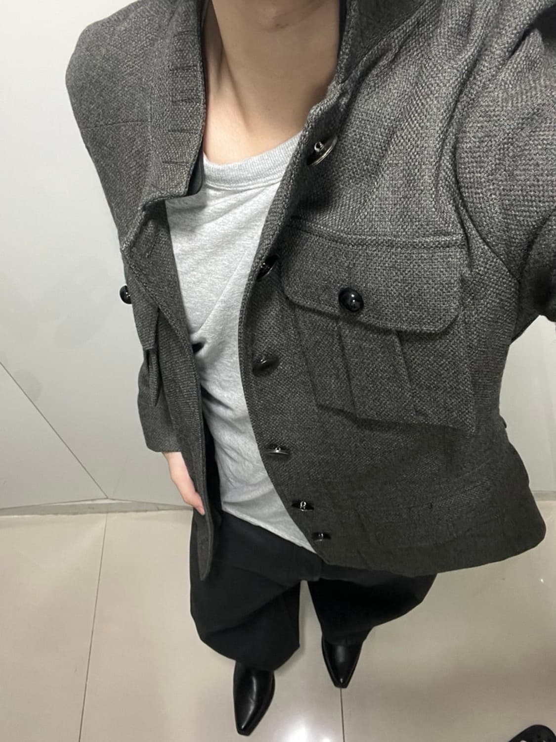 발렌시아가 울 밀리터리 자켓 상품이미지1