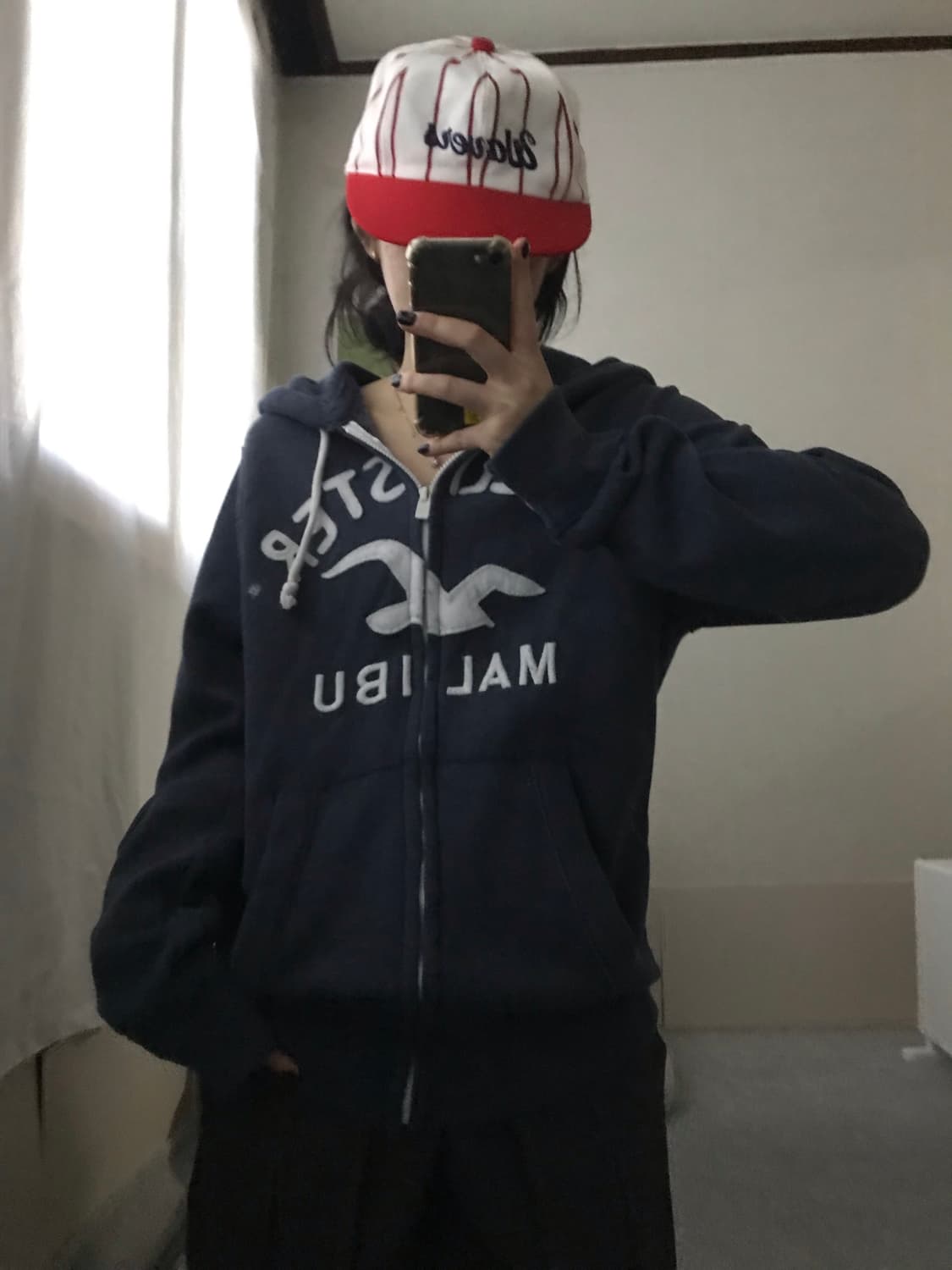 홀리스터 네이비 후드집업 상품이미지1