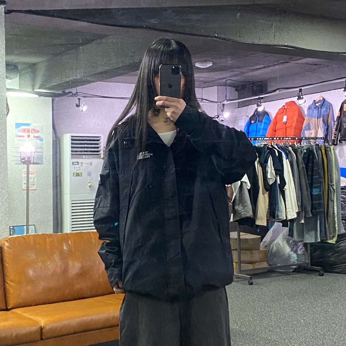 노스페이스 블랙포켓 바람막이 자켓 B4222 상품이미지1