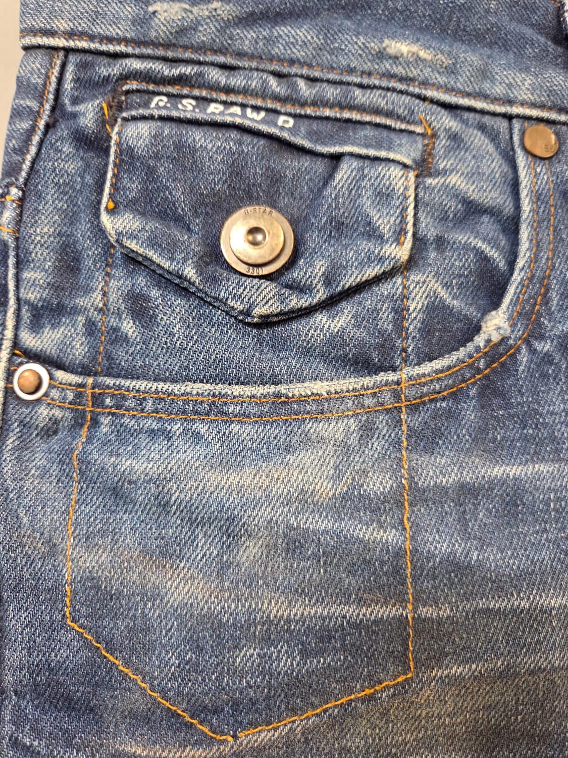 G-Star Raw 워싱 데님 청바지(W33/L32) 상품이미지4