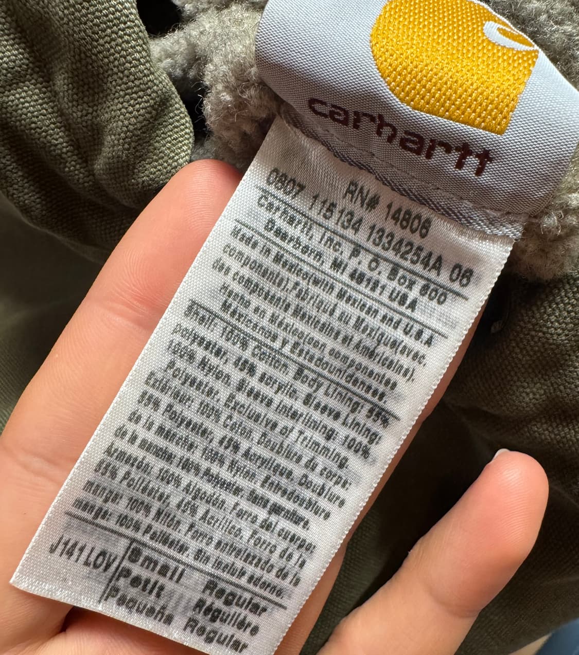 칼하트 j141 올리브 시에라 s 상품이미지3