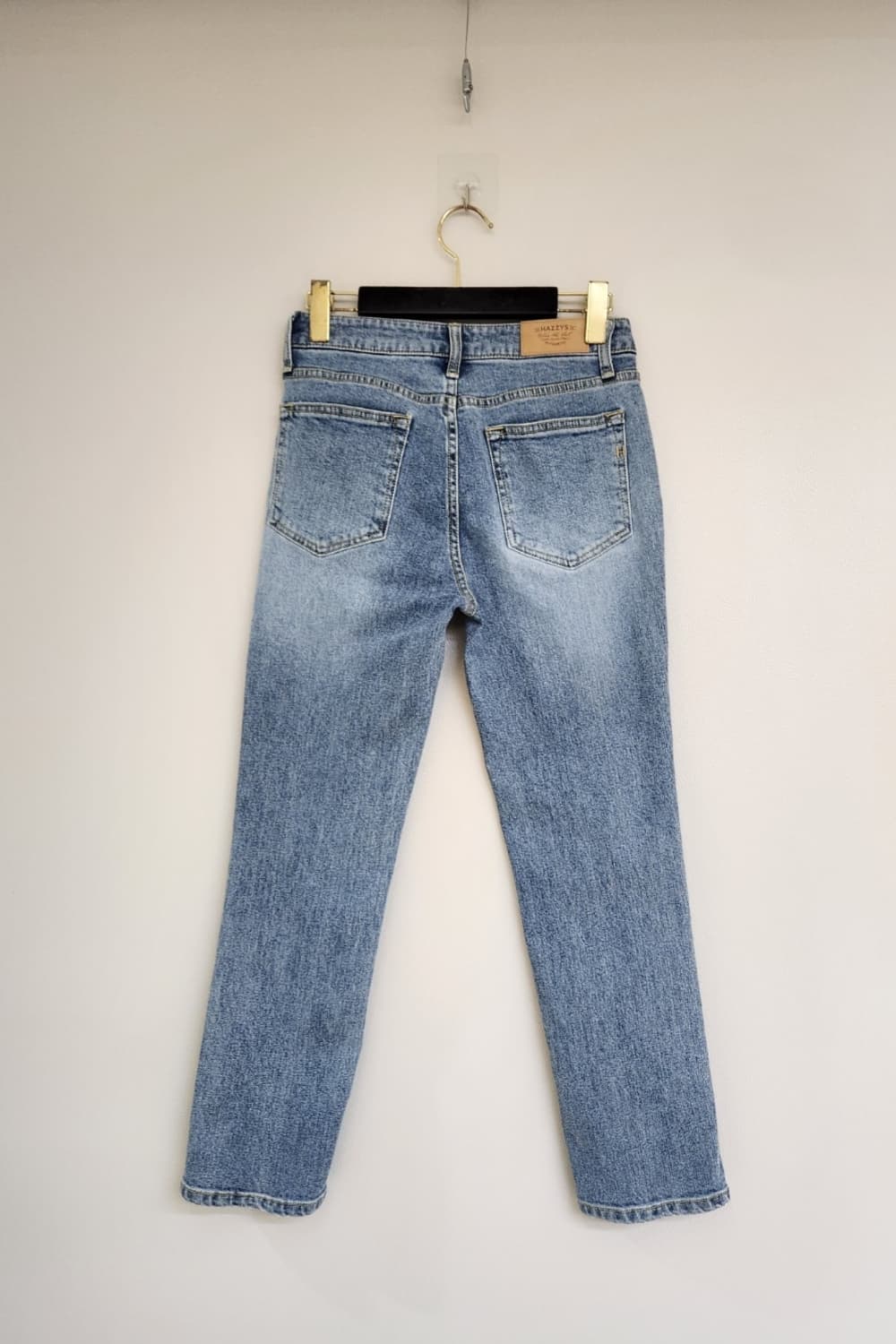 헤지스레이디 블루슬림 스트레이핏 데님팬츠 26사이즈 상품이미지9