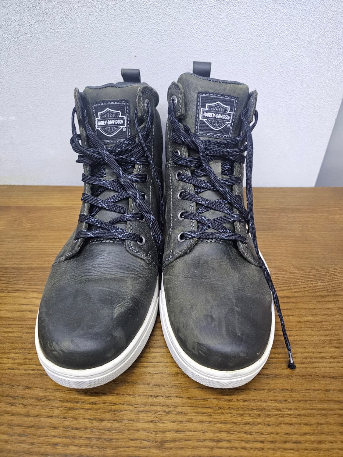 할리데이비슨 라이딩 미드 스니커즈 그레이 상품이미지4