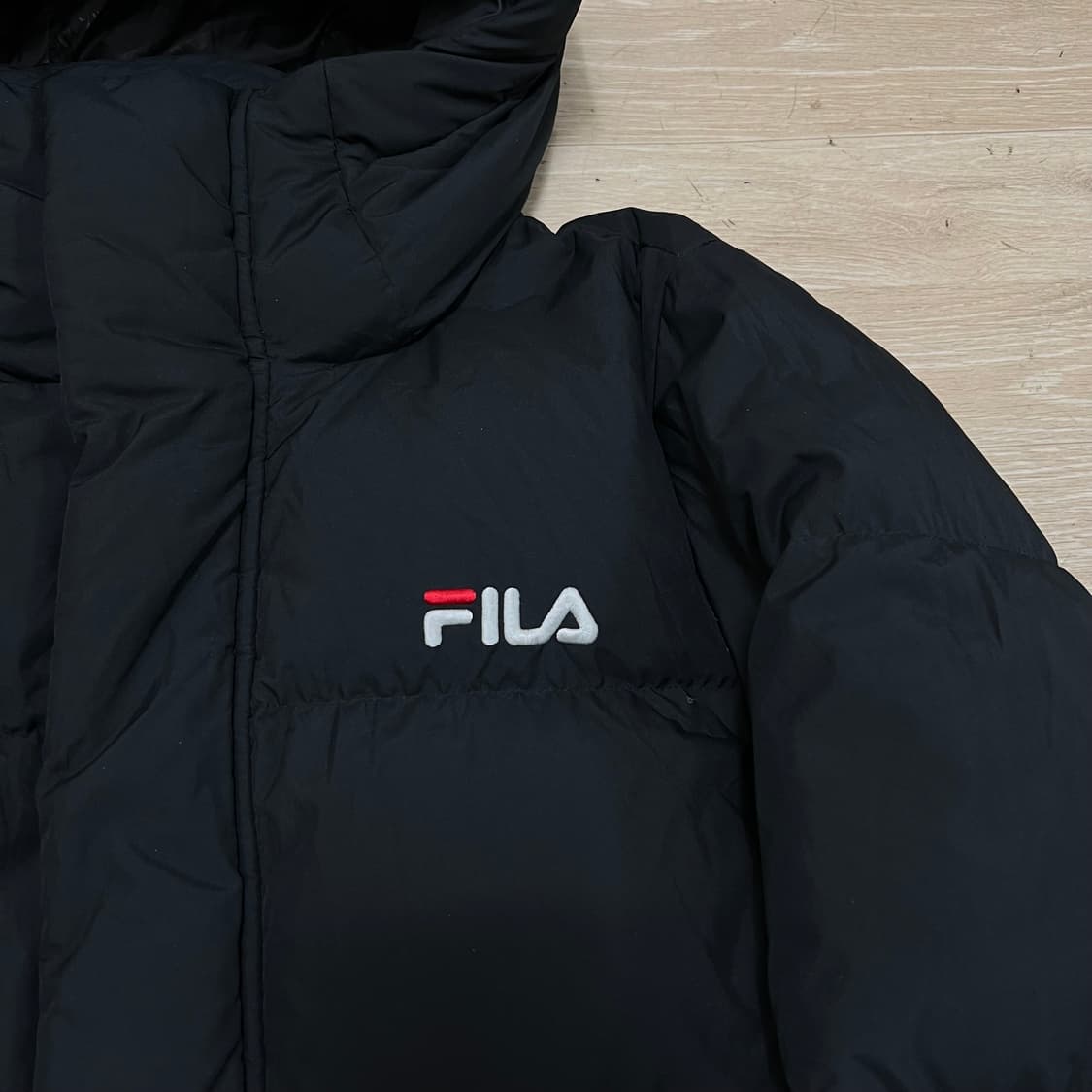 휠라 공용 스노우 타임 스포츠 구스다운 롱패딩 점퍼 [블랙] S/90 상품이미지4