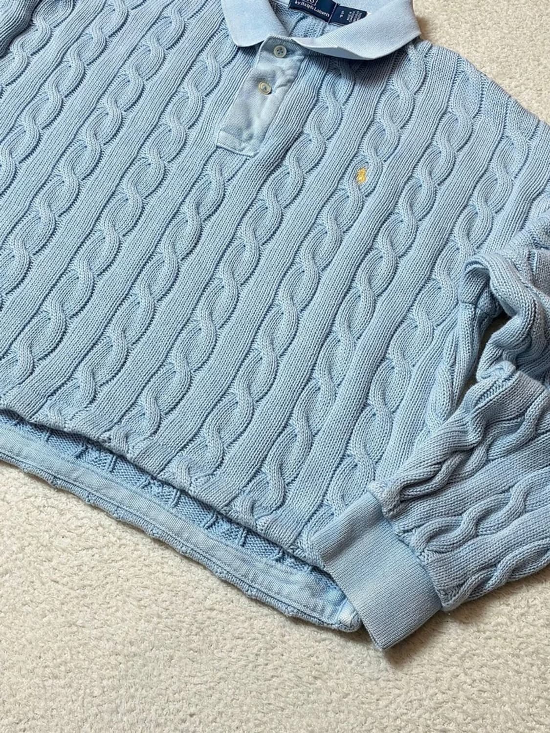 폴로 랄프로렌 케이블 코튼 크롭 니트 PN6683    상품이미지5