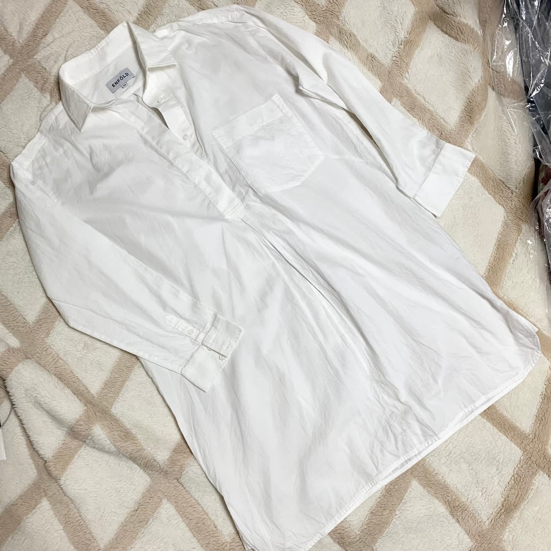 Enfold 화이트 롱 셔츠 38사이즈 상품이미지2