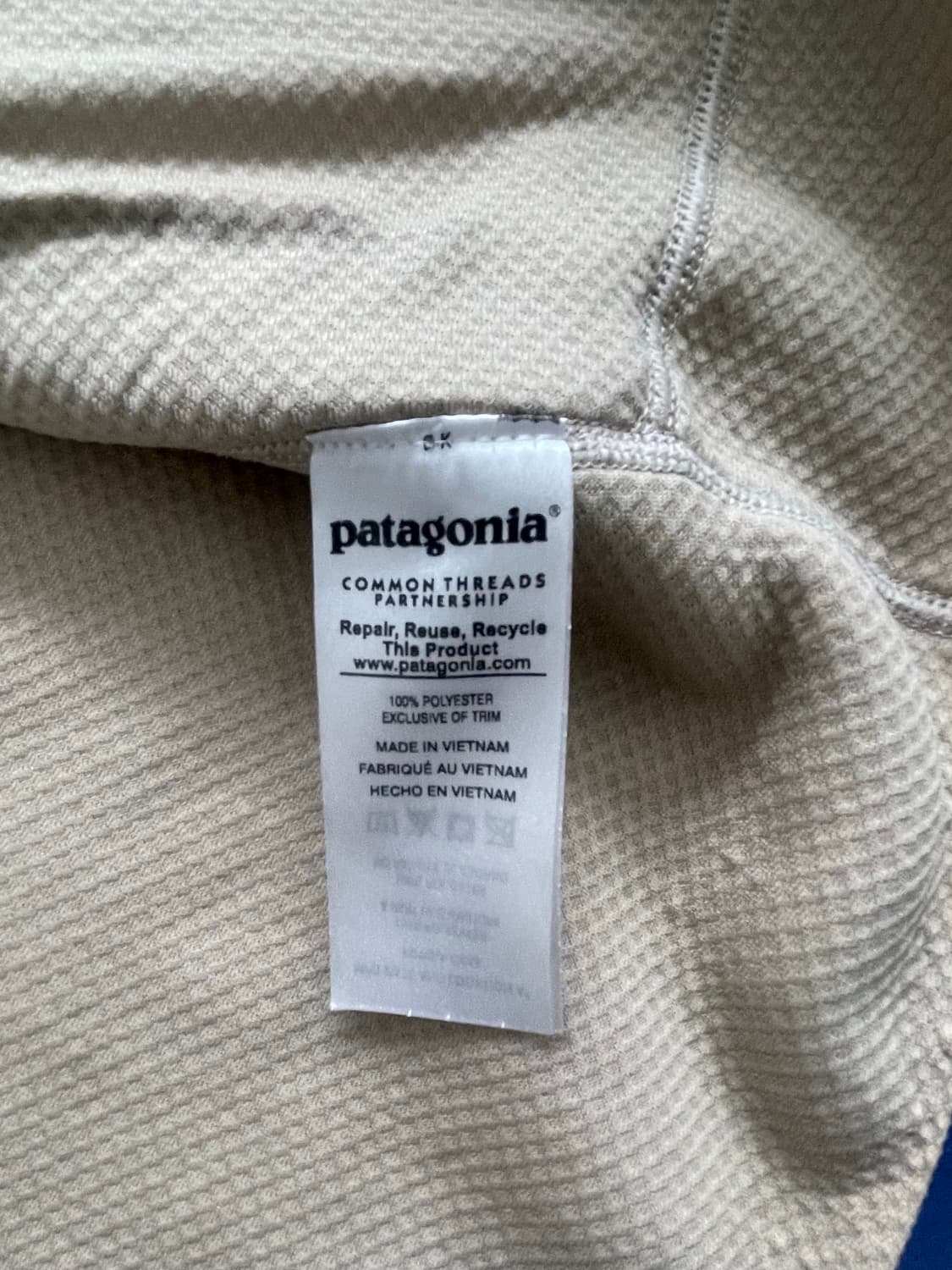 [S] 파타고니아 빈티지 레트로 X 플리스 자켓 오트밀/블루 상품이미지4