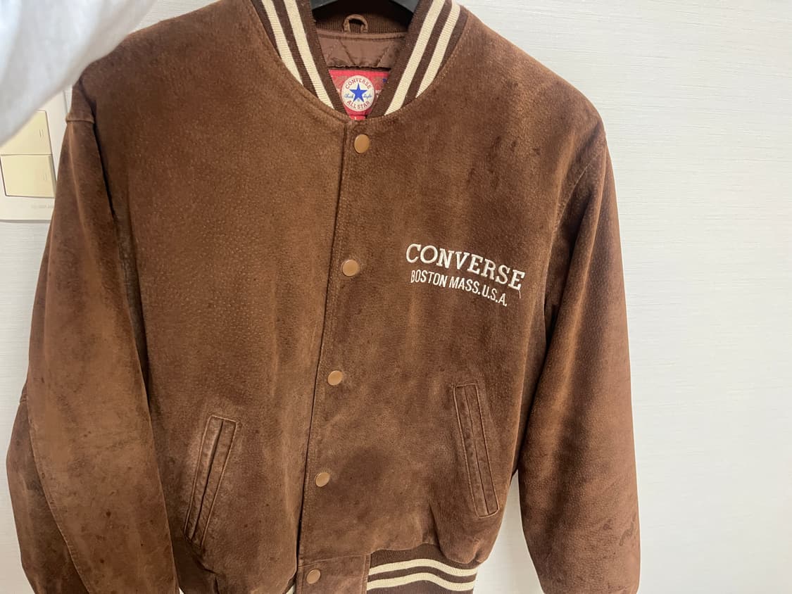 컨버스 90s 척테일러 가죽 바시티 자켓 일본판 상품이미지1