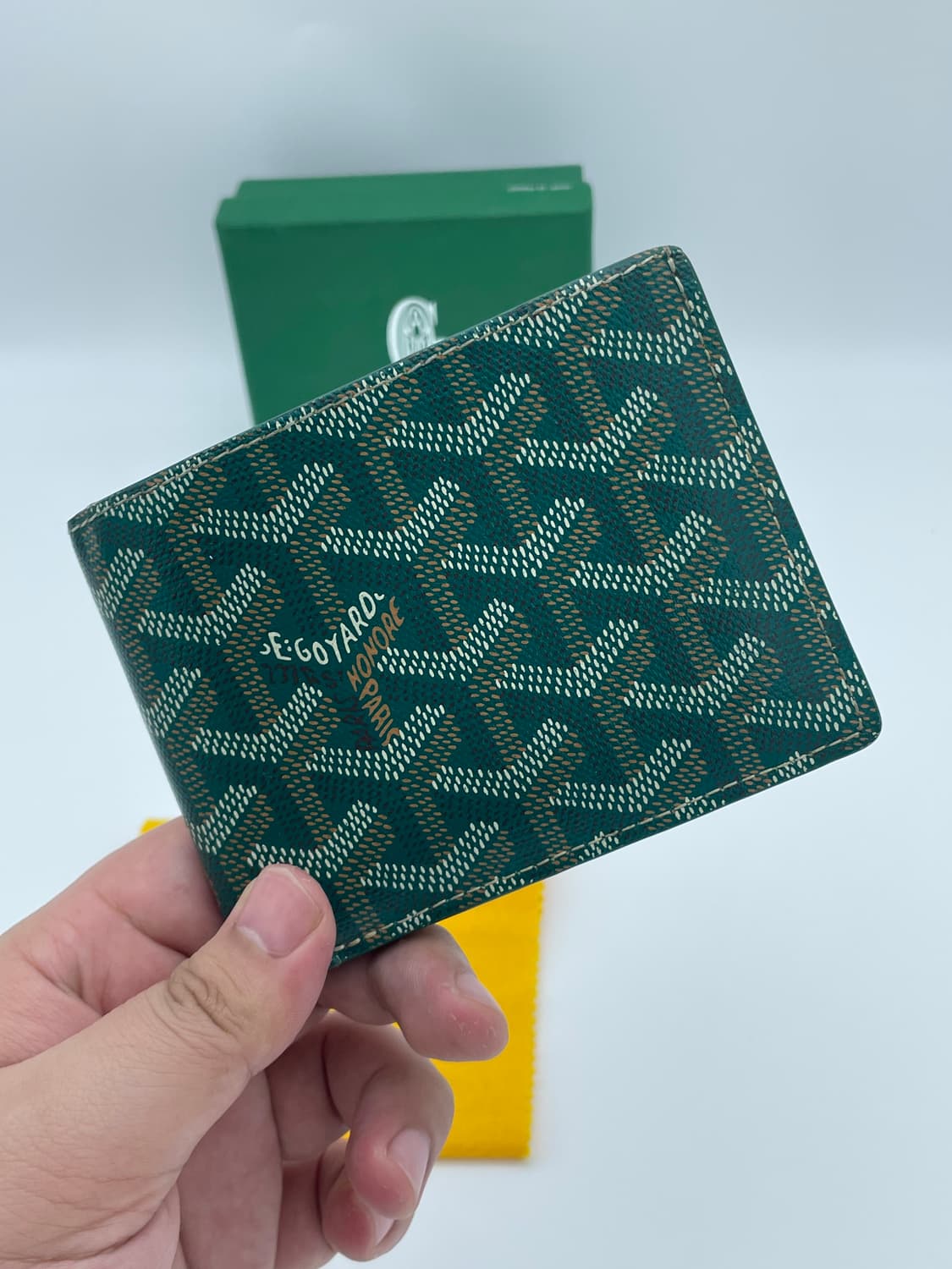 [ 정품 / 풀구성 ] 고야드 빅투와르 반지갑 스페셜 컬러 그린  상품이미지1