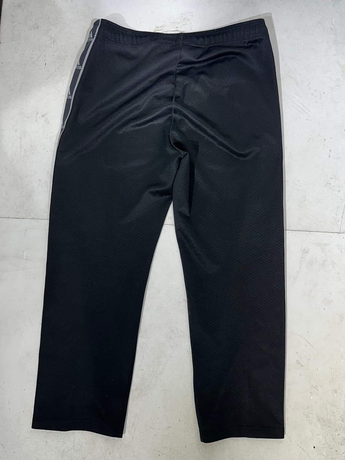 아디다스 블랙 로고 사이드 라인 와이드 추리닝 트레이닝 팬츠 L 상품이미지5