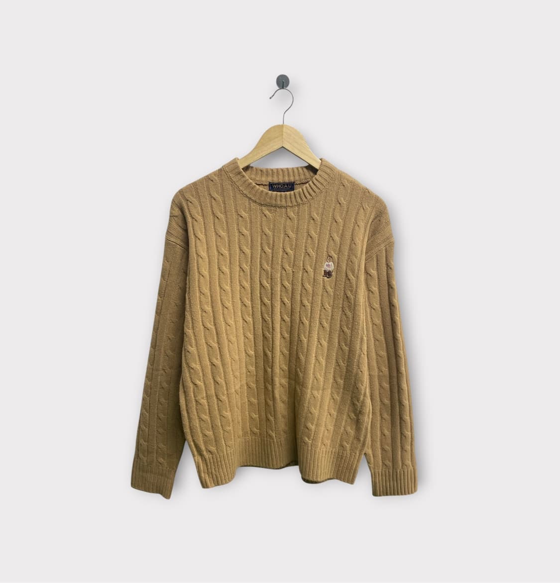 후아유 WHO.A.U 케이블 니트 스웨터 M 상품이미지1