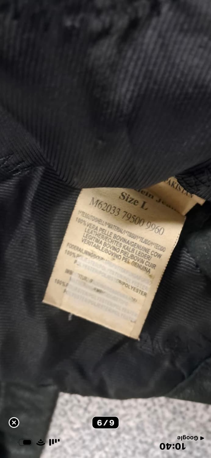 90's 캘빈클라인 데미지 레더 자켓 상품이미지10