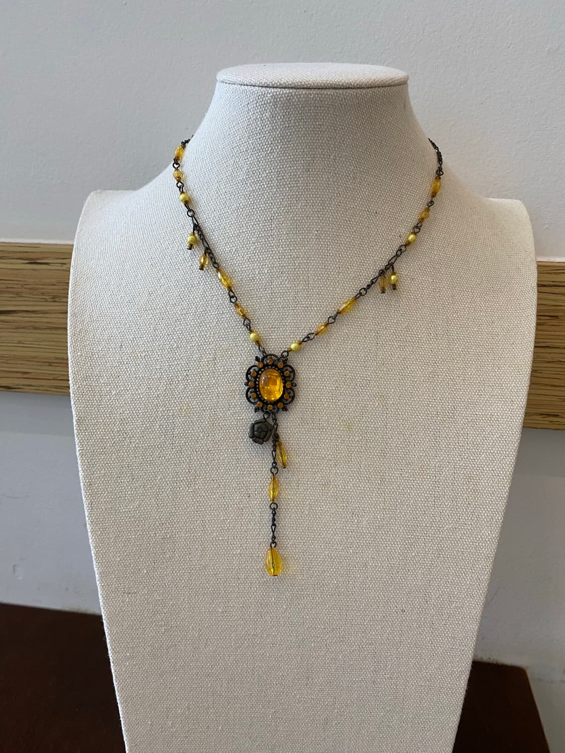 페어리 키치 러블리 y2k 무드 비즈 플라워 목걸이 상품이미지4