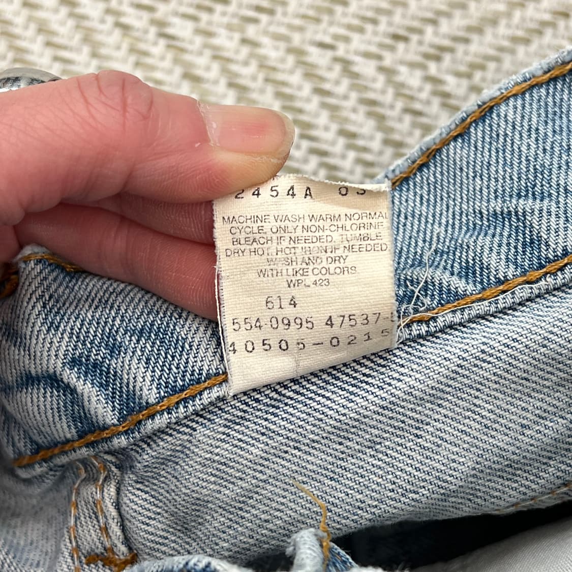 Usa리바이스 505 오렌지탭 팬츠 r2416 상품이미지8