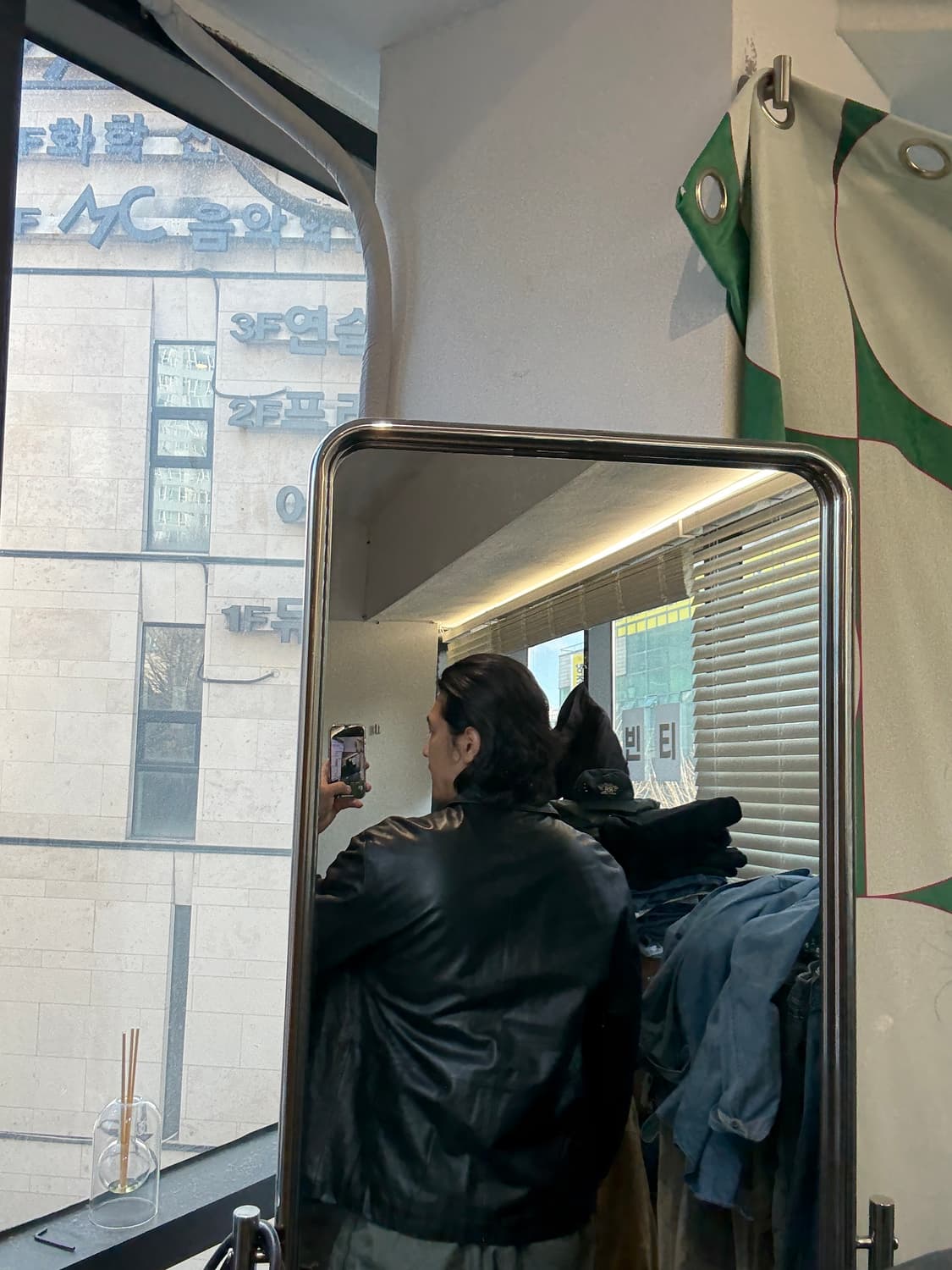 헨리코튼 양가죽 싱글 가죽자켓 XL 상품이미지10