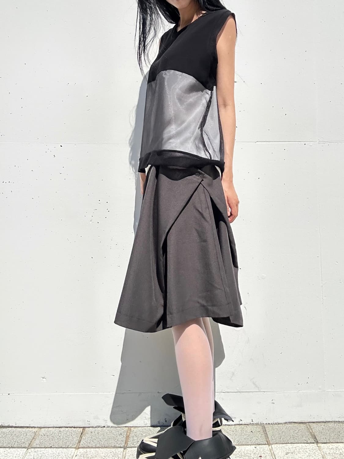 2 layered sheer sleeveless 상품이미지3
