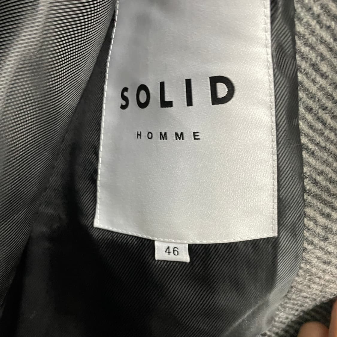 23F/W 솔리드옴므 헤링본 코트 46 상품이미지5