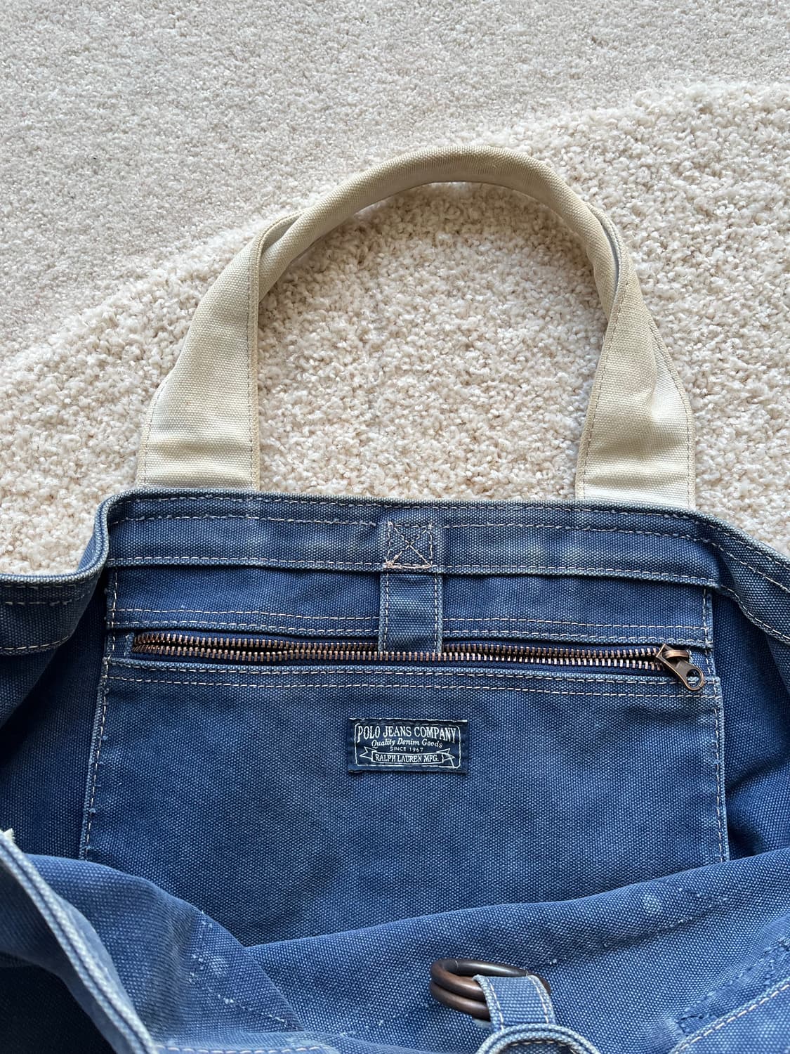 폴로 랄프로렌 캔버스 패치워크 토트/크로스백 상품이미지6