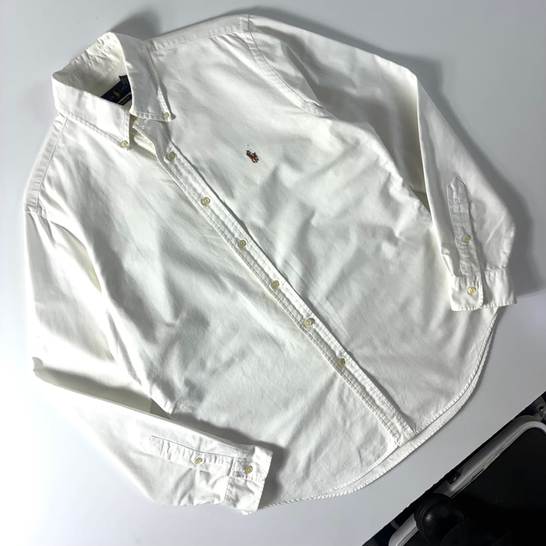 Polo  폴로 랄프로렌 자수 코튼 화이트 옥스퍼드 셔츠  상품이미지2