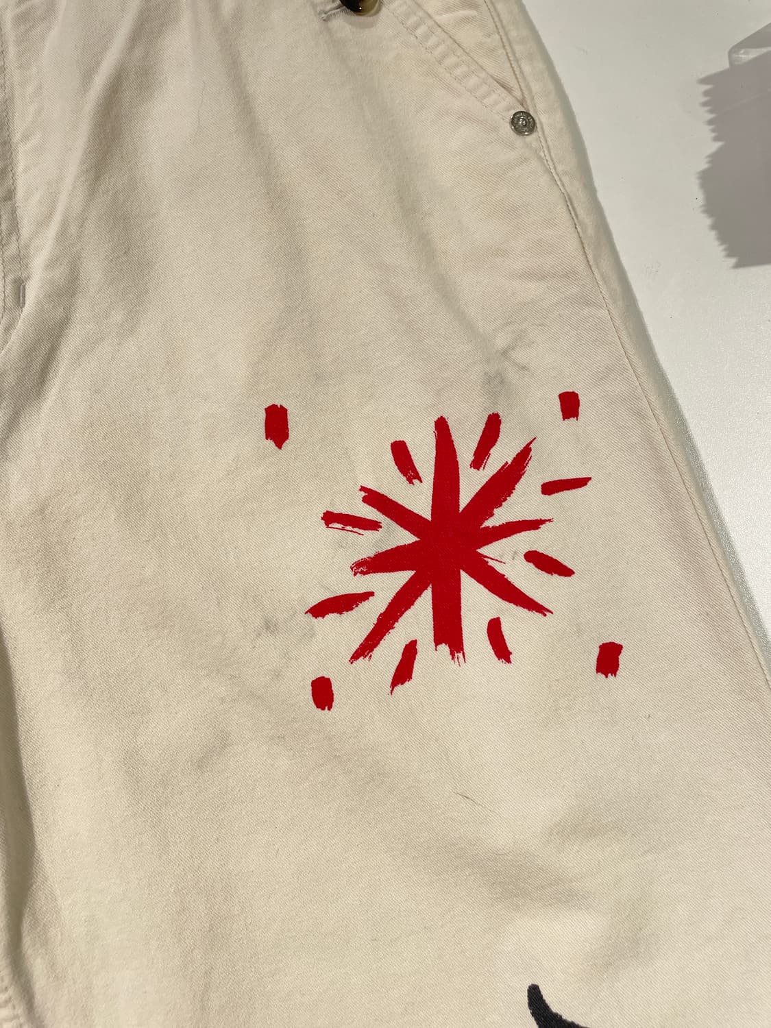 세터 x 헤르시 크림 구아타 자르댕 페인팅 코튼 팬츠 상품이미지9