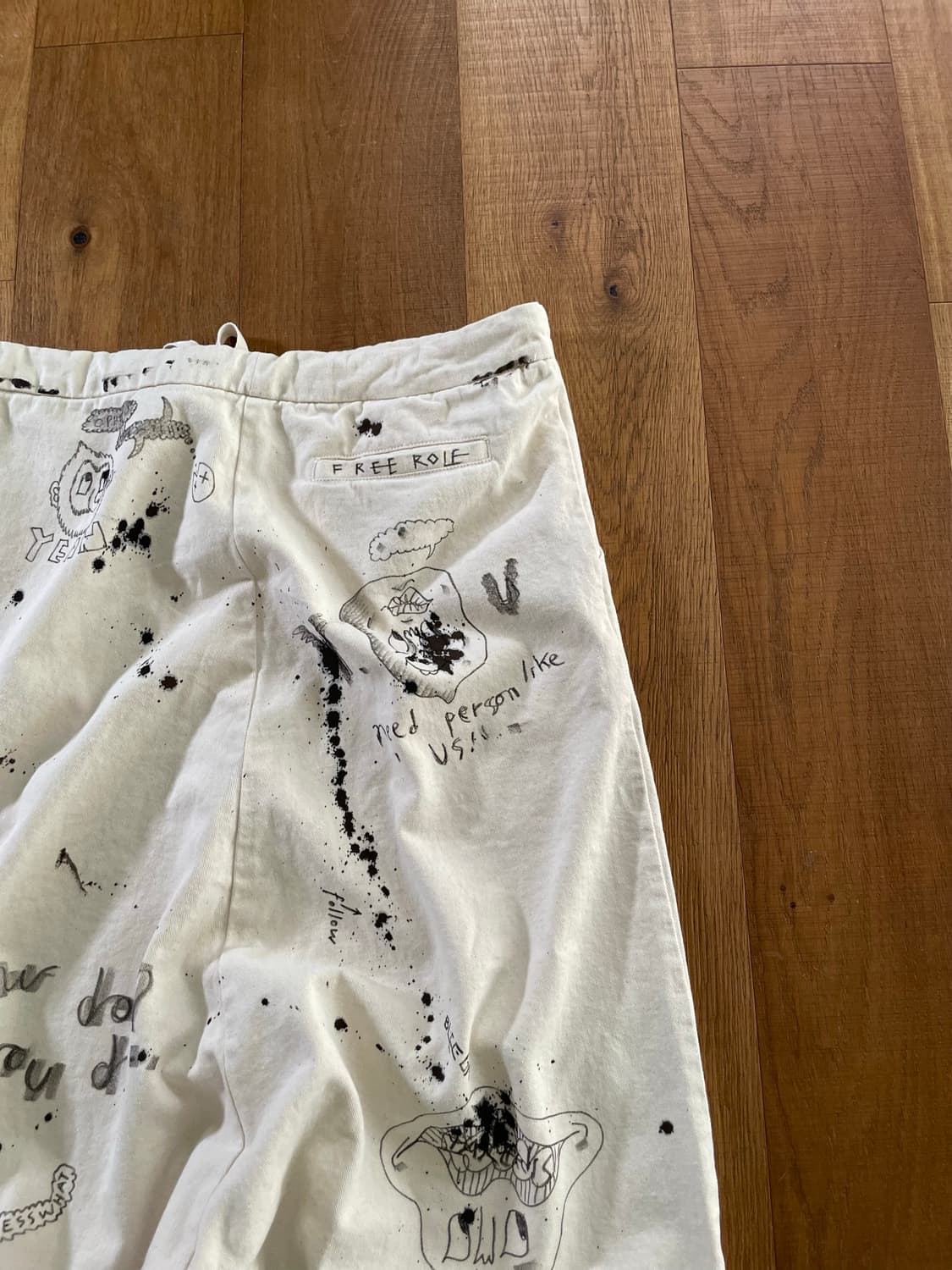 KZ ATELIER Hand Artwork Wide pants 상품이미지4