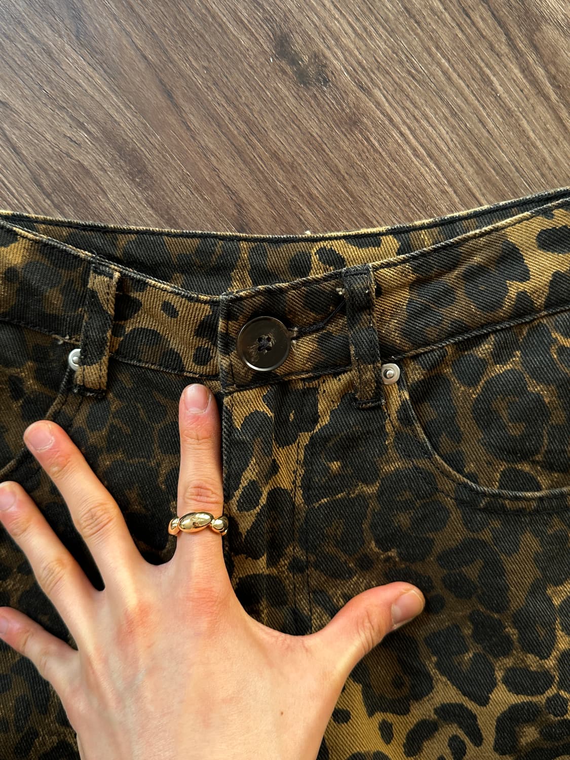 올오버 레오파드 카펜터 팬츠 상품이미지10