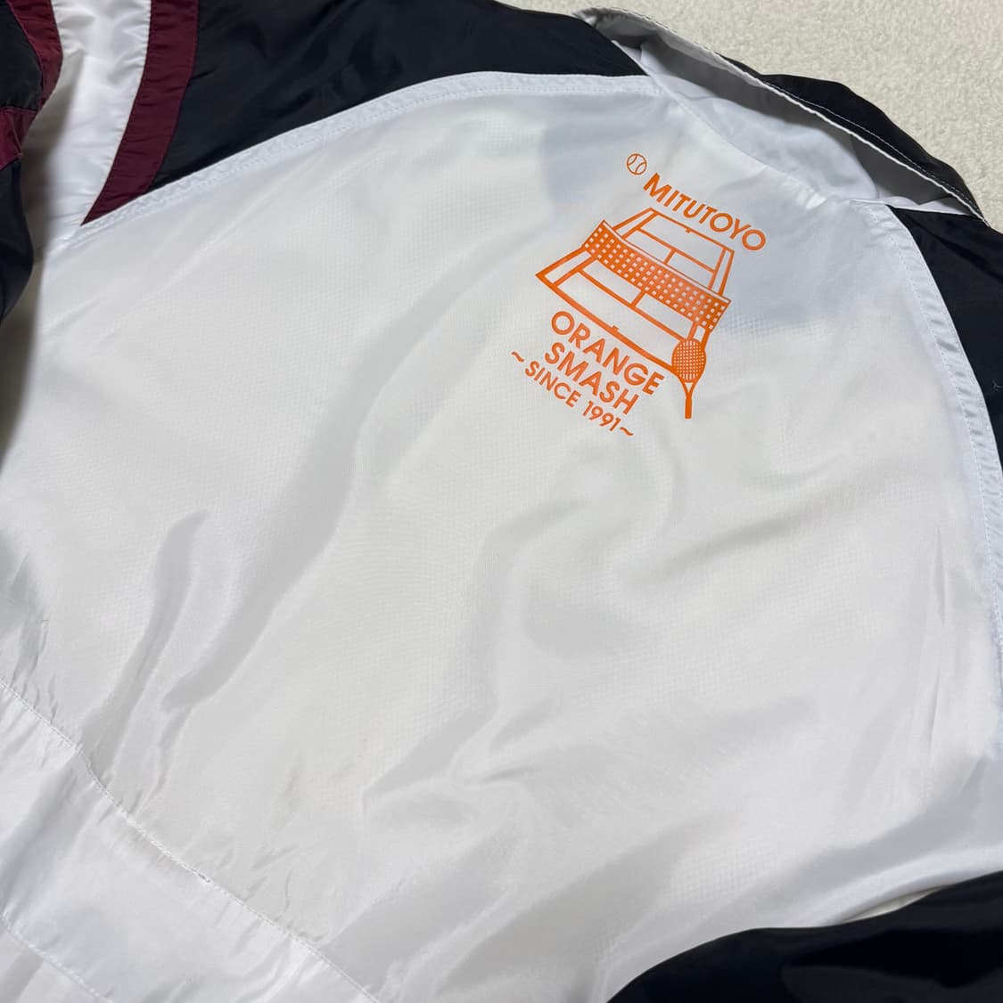 나이키 올드스쿨 흰검 버건디 바람막이  상품이미지8