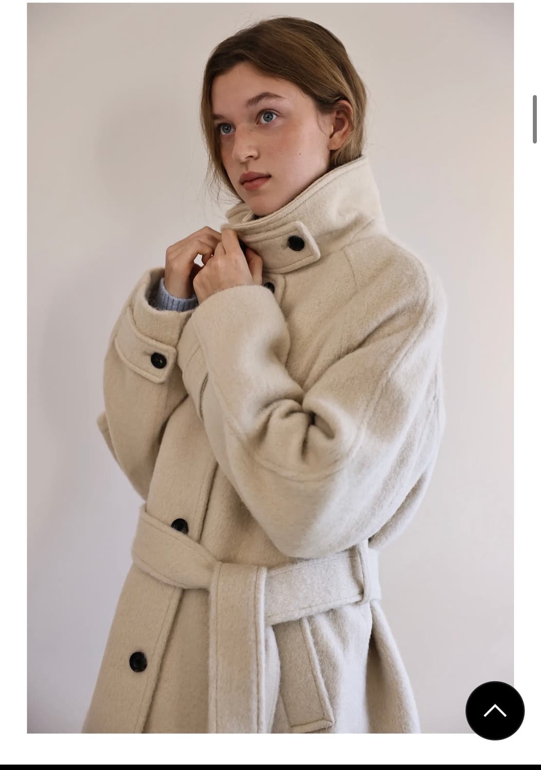 앤니즈 알파카 벨티드 하프 코트(새상품) 상품이미지1