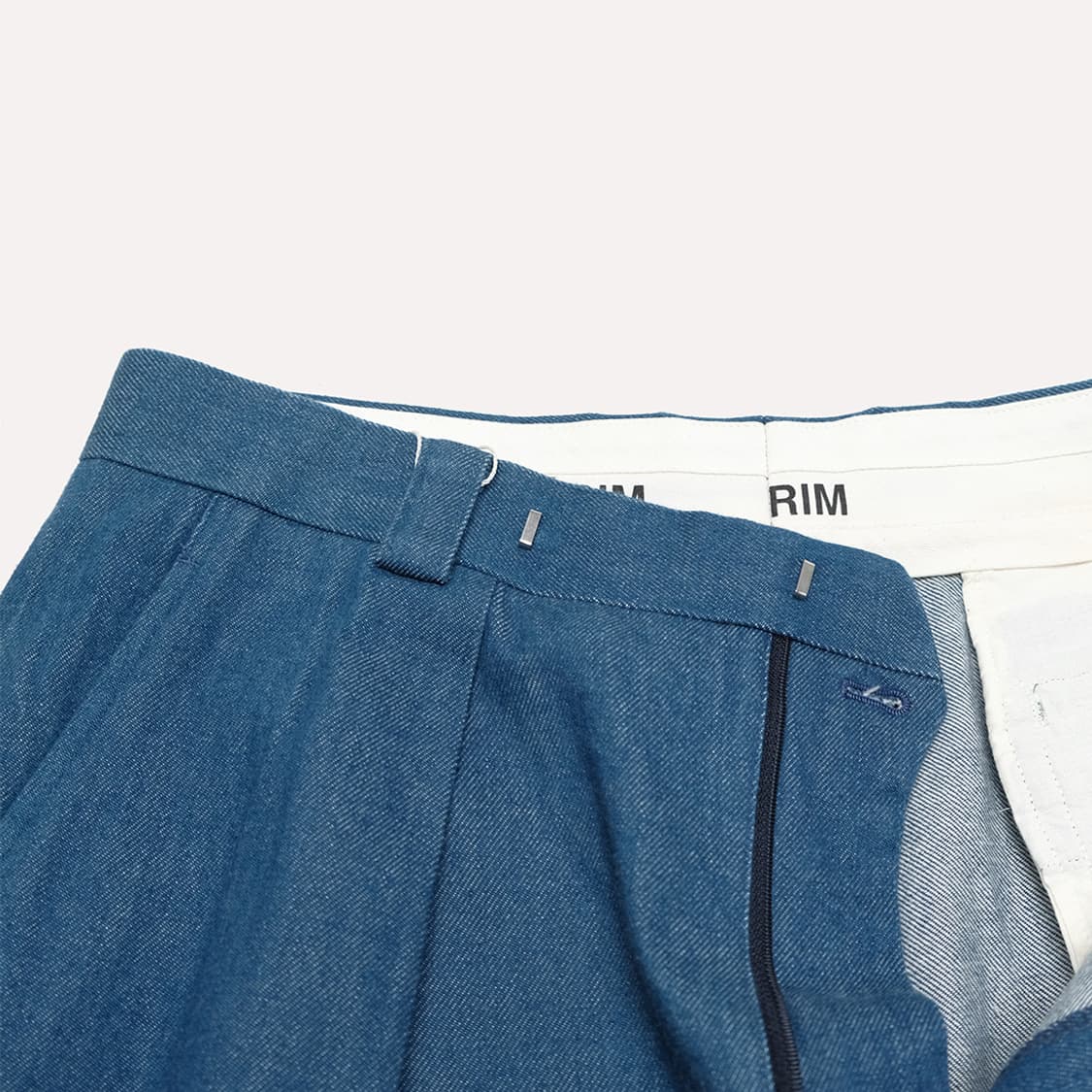 10oz blue shuttle denim 1-tuck baggy 상품이미지5