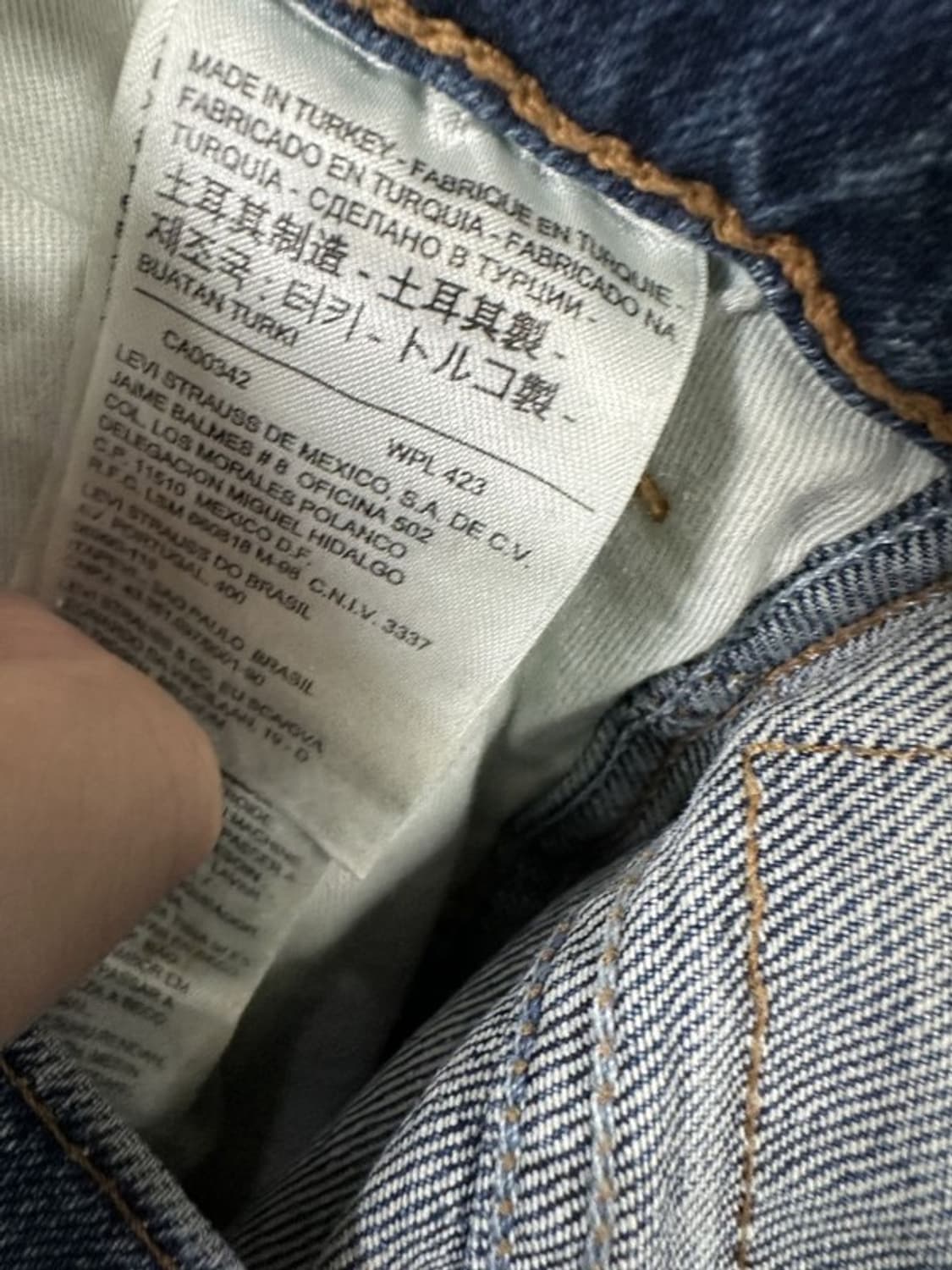 [W31L34] LEVI'S 리바이스510 오렌지탭 복각 상품이미지6