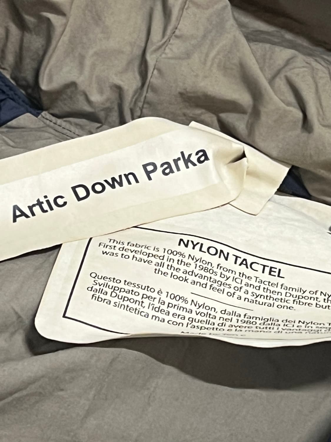 Ten C 텐씨 아틱 다운 파카 네이비 패딩 L 상품이미지8