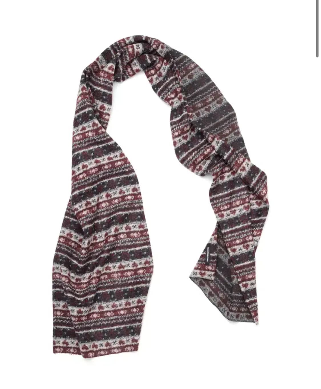 해칭룸 하트 울 머플러 레드 상품이미지2