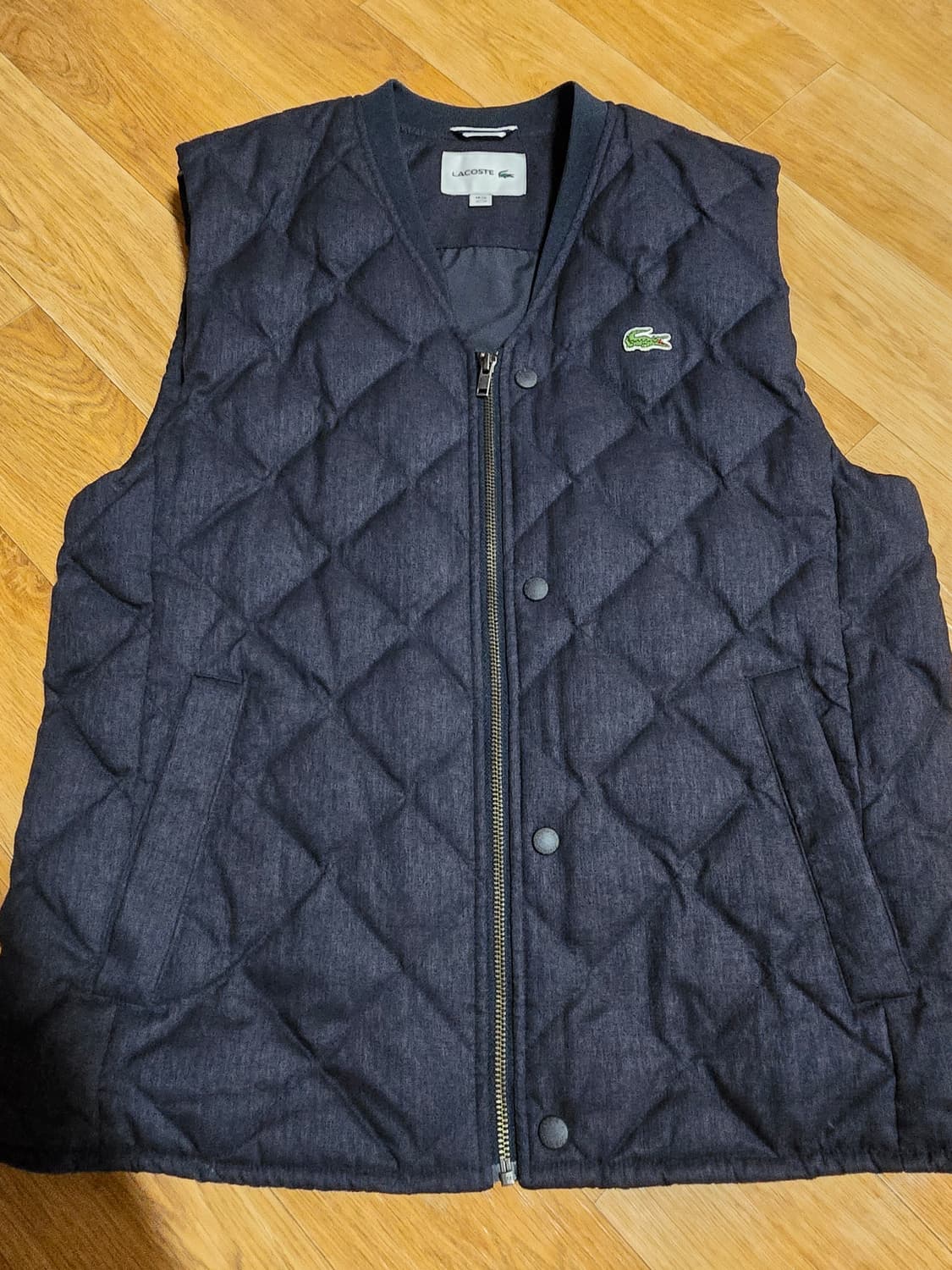 라코스테 정품  남성 덕다운 퀼팅 조끼패딩 상품이미지3