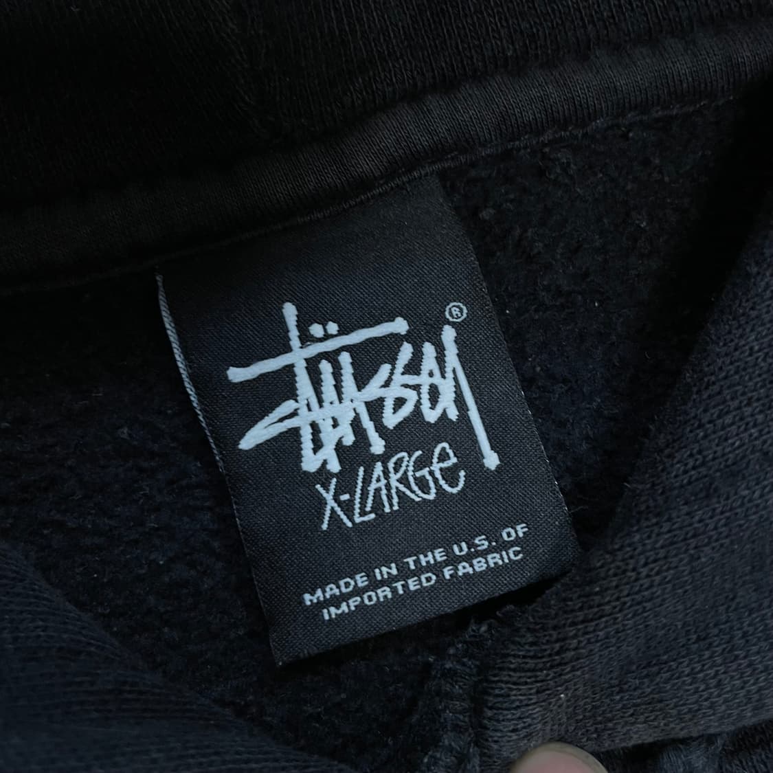 스투시 Stussy 아치 로고 후드티 블랙 상품이미지3