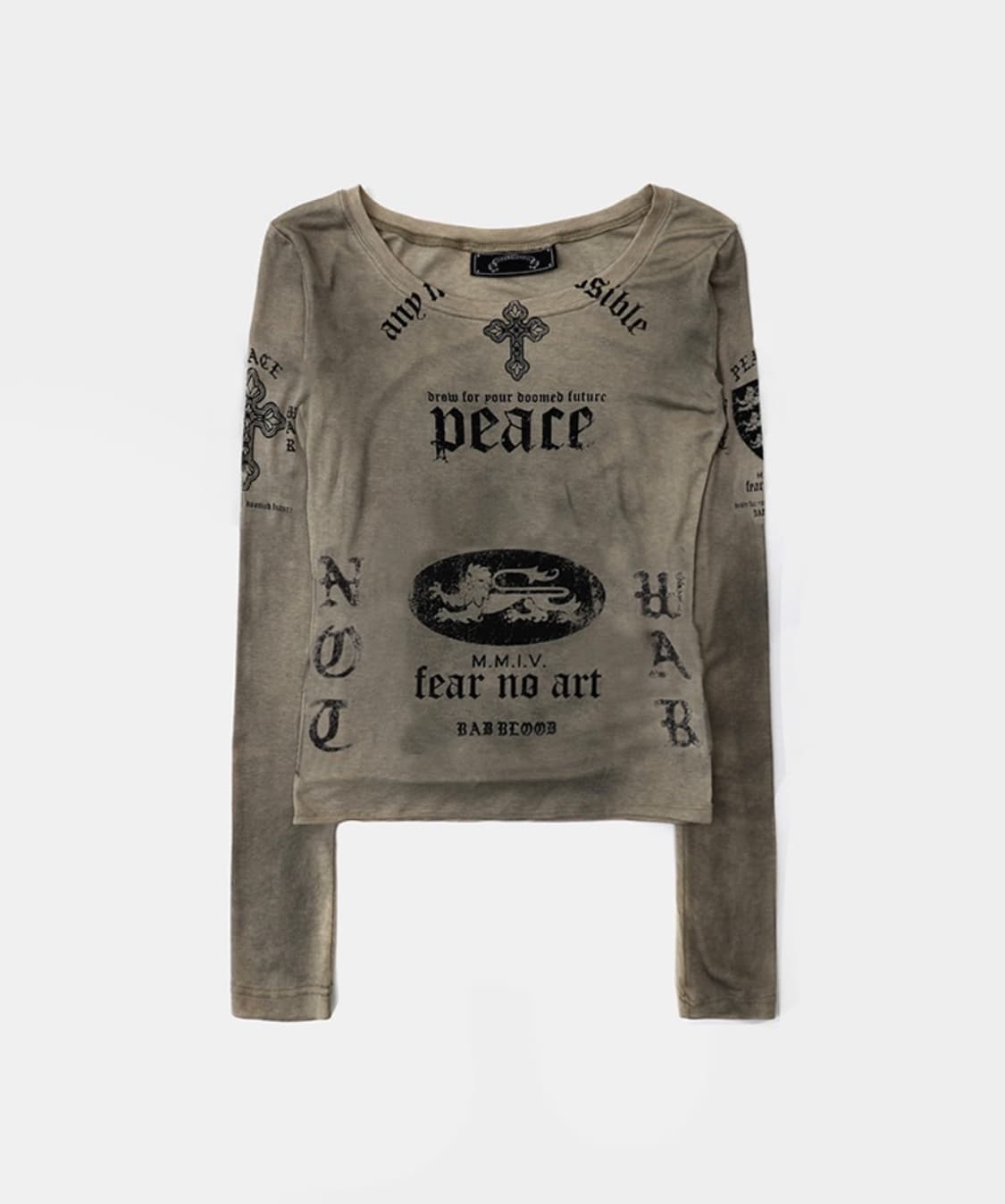 PEACE NOT WAR 루즈핏 티 (새상품) 상품이미지1