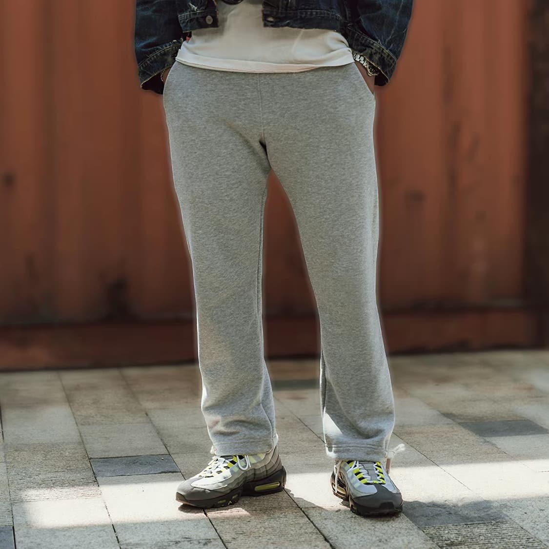 브론슨 논스탁 500G 그레이 스웻 팬츠 새제품 상품이미지1