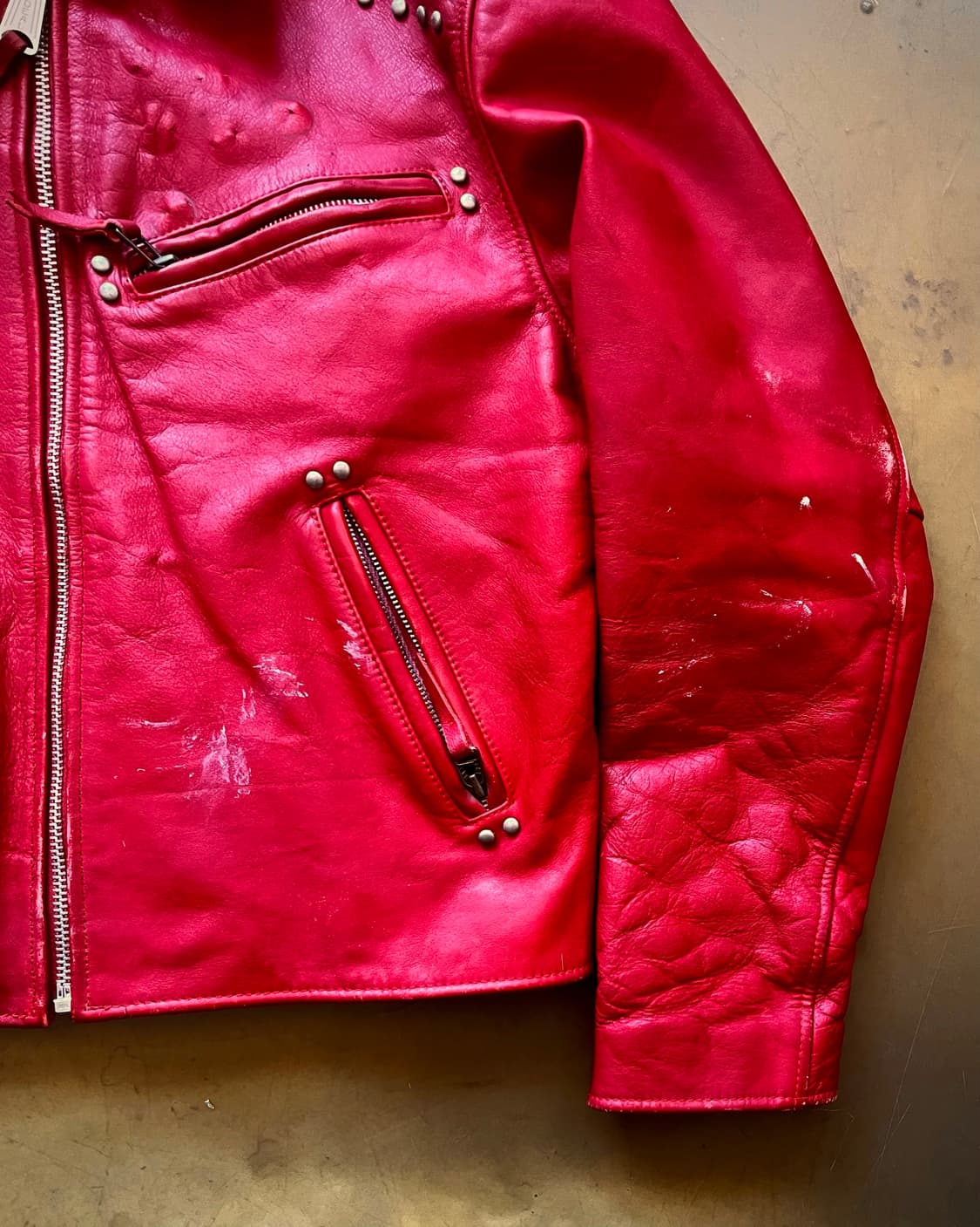 90s Harley Davidson Studs Leather Jacket 상품이미지6