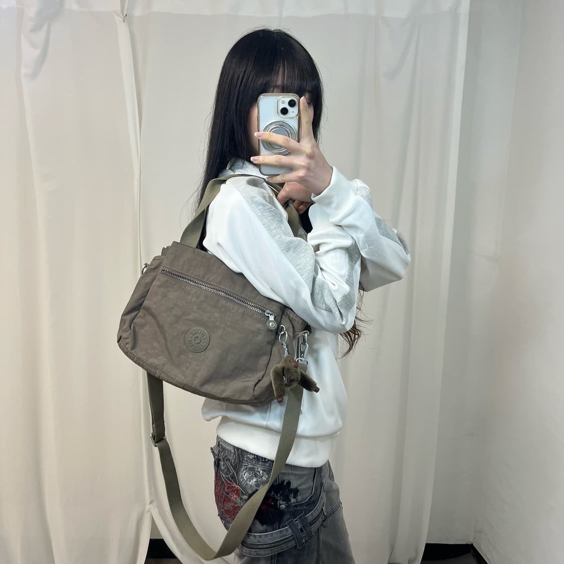 Kipling brown cross shoulder bag 상품이미지2